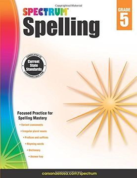 portada Spectrum Spelling, Grade 5 (en Inglés)