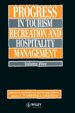 portada Progress in Tourism, Recreation and Hospitality Management (en Inglés)