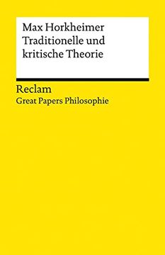 portada Traditionelle und Kritische Theorie (in German)