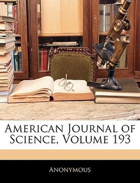 portada american journal of science, volume 193 (in English)