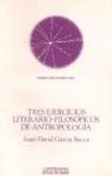portada tres ejercicios literario-filosóficos de antropología