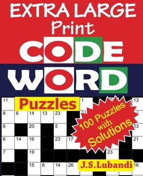 portada Extra Large Print Codeword Puzzles: Volume 1 (Extra Large Print Codeword Puzzles for Challenged Eyes) 