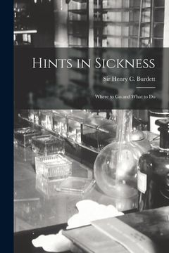 portada Hints in Sickness: Where to Go and What to Do