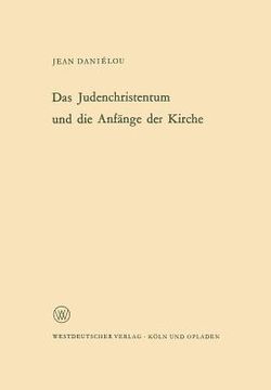 portada Das Judenchristentum Und Die Anfänge Der Kirche (in German)