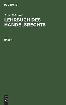portada Lehrbuch des Handelsrechts (German Edition) [Hardcover ] (in German)
