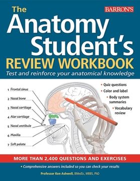 portada The Anatomy Student's Review Workbook: Test And Reinforce Your Anatomical Knowledge (en Inglés)