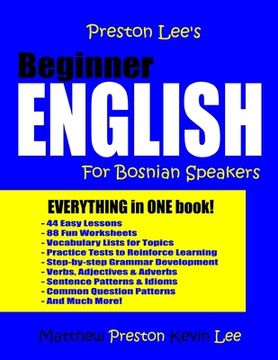 portada Preston Lee's Beginner English For Bosnian Speakers (en Inglés)