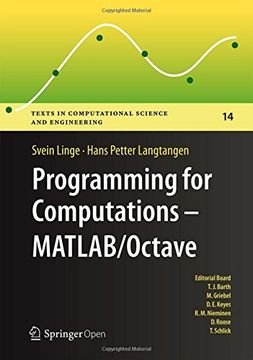 portada Programming for Computations - Matlab (en Inglés)