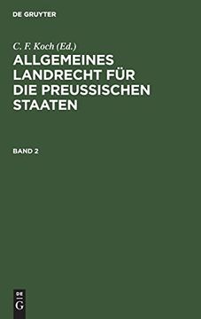 portada Allgemeines Landrecht für die Preußischen Staaten. Band 2 (en Alemán)