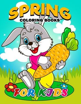 portada Spring Coloring Books for Kids: Coloring Book Easy, Fun, Beautiful Coloring Pages (en Inglés)