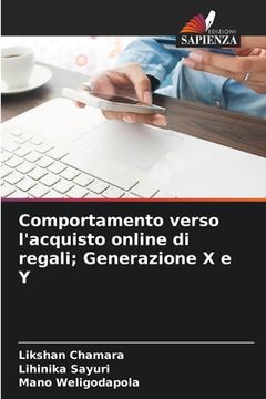 portada Comportamento verso l'acquisto online di regali; Generazione X e Y (en Italiano)