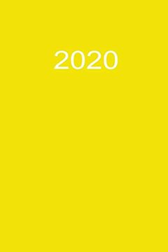 portada 2020: 2020 Kalenderbuch a5 a5 Gelb (en Alemán)