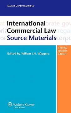 portada international commercial law: source materials (en Inglés)