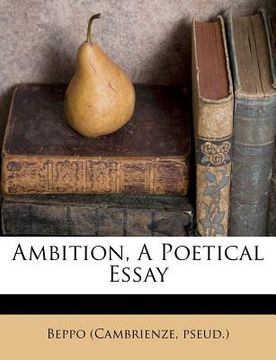 portada ambition, a poetical essay
