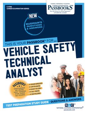 portada Vehicle Safety Technical Analyst (C-4748): Passbooks Study Guide Volume 4748 (in English)