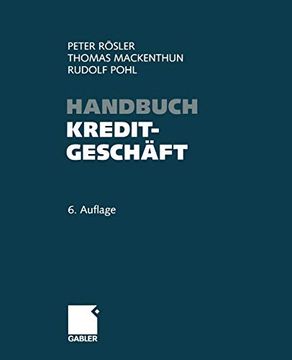 portada Handbuch Kreditgeschäft (en Alemán)