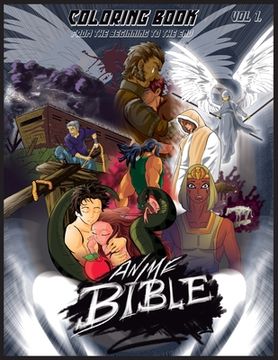 portada Anime Bible From The Beginning To The End Vol 1: Coloring Book (en Inglés)