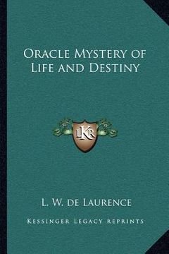 portada oracle mystery of life and destiny (en Inglés)