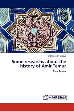 portada some researchs about the history of amir temur (in English)