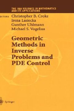 portada geometric methods in inverse problems and pde control (en Inglés)