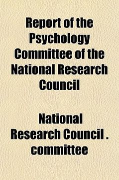 portada report of the psychology committee of the national research council