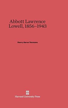 portada Abbott Lawrence Lowell, 1856-1943