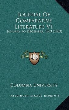 portada journal of comparative literature v1: january to december, 1903 (1903) (in English)