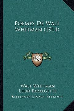 portada poemes de walt whitman (1914) (en Inglés)