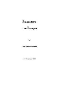 portada Lacordaire the Lawyer (en Inglés)