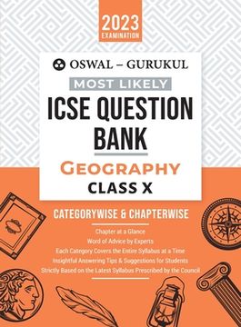 portada Oswal - Gurukul Geography Most Likely Question Bank: ICSE Class 10 For 2023 Exam (en Inglés)