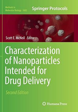 portada Characterization of Nanoparticles Intended for Drug Delivery (Methods in Molecular Biology, 1682) (en Inglés)