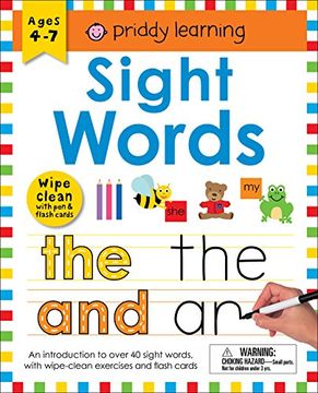 portada Wipe Clean Workbook: Sight Words (Enclosed Spiral Binding) (Wipe Clean Learning Books) (en Inglés)