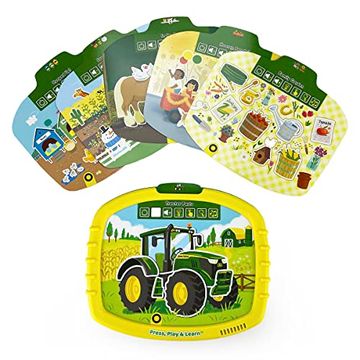 portada John Deere Kids Early Learning Activity pad - Read, Play & Learn Electronic Activity pad for Toddlers and Preschoolers, Ages 4-8 (in English)