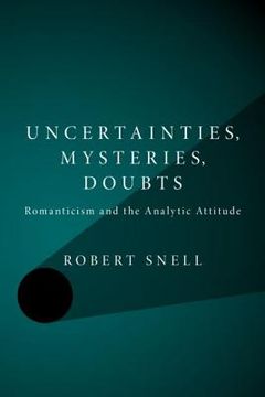 portada uncertainties, mysteries, doubts