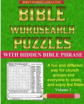 portada Bible Word Search Puzzles Volume 3 (en Inglés)