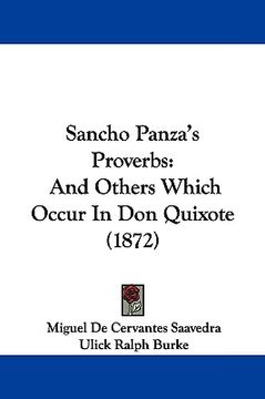 portada sancho panza's proverbs: and others which occur in don quixote (1872) (in English)