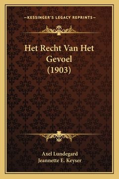 portada Het Recht Van Het Gevoel (1903)