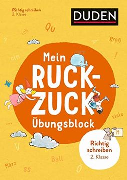 portada Mein Ruckzuck-Übungsblock Rechtschreibung 2. Klasse (en Alemán)