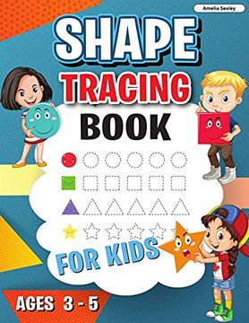 portada Shape Tracing Book: Shape Tracing Book for Preschoolers, Homeschool Learning Activities for Kids, Preschool Tracing Shapes (in English)