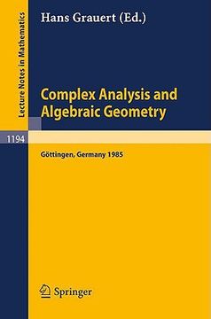 portada complex analysis and algebraic geometry (en Inglés)