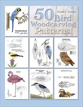 portada 50 Bird Woodcarving Patterns (in English)