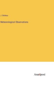 portada Meteorological Observations (in English)