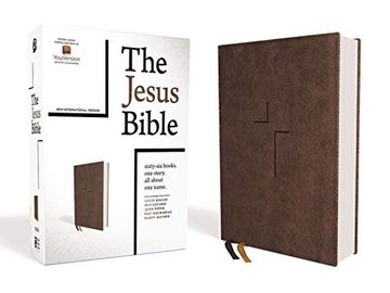 portada The Jesus Bible, niv Edition, Leathersoft, Brown, Indexed, Comfort Print (en Inglés)