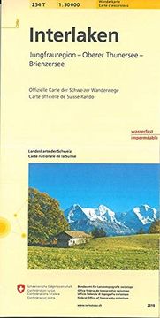 portada Swisstopo 1: 50 000 Interlaken: Jungfrauregion - ob. Thunersee - Brienzersee. Offizielle Wanderkarte der saw (Landeskarte) (in German)