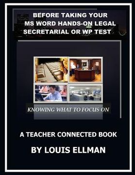 portada Before Taking Your Ms Word Hands On Legal Secretarial Or WP Test (en Inglés)