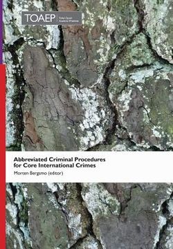 portada Abbreviated Criminal Procedures for Core International Crimes