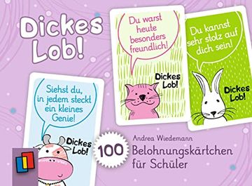 portada Dickes Lob! 100 Belohnungskärtchen für Schüler