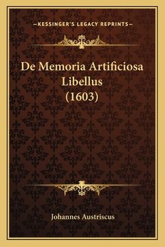 portada De Memoria Artificiosa Libellus (1603) (en Latin)