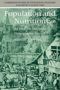 portada Population and Nutrition: An Essay on European Demographic History (Cambridge Studies in Population, Economy and Society in Past Time) 