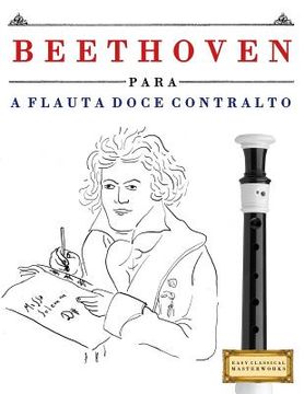 portada Beethoven Para a Flauta Doce Contralto: 10 Pe